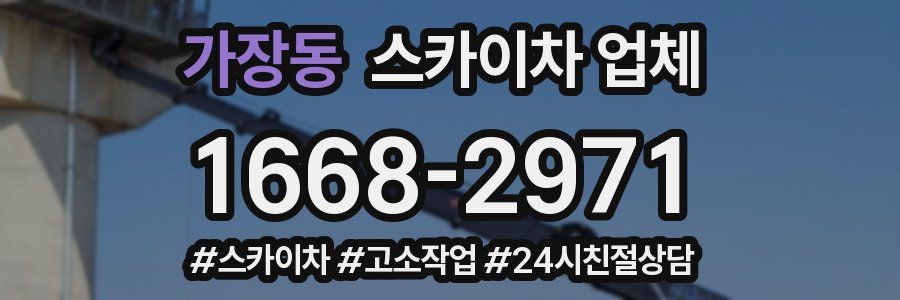 가장동 스카이차 업체