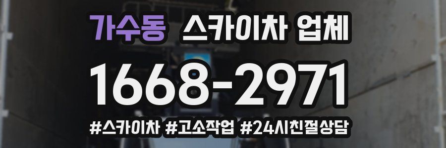 가수동 스카이차 업체