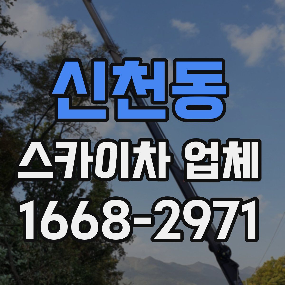 신천동 스카이차 업체