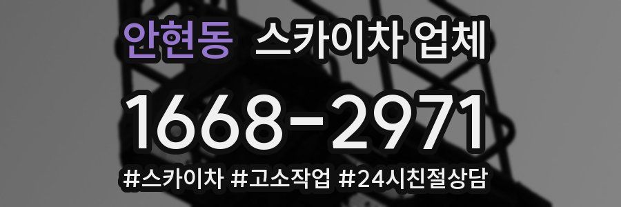 안현동 스카이차 업체