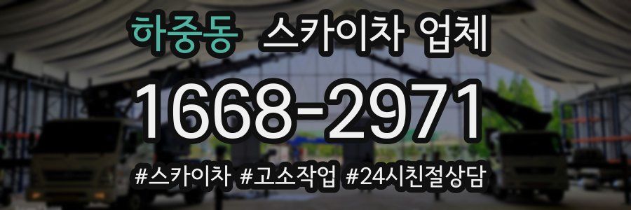 하중동 스카이차 업체