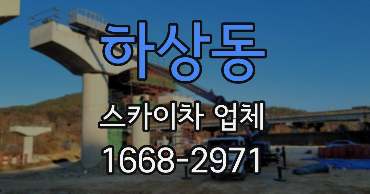 하상동 스카이차 업체