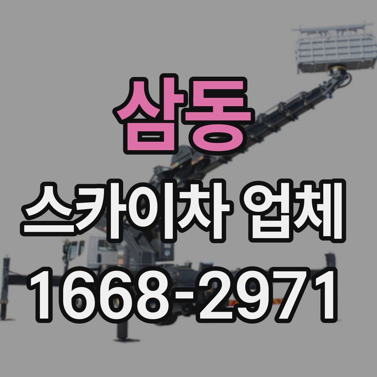 삼동 스카이차 업체