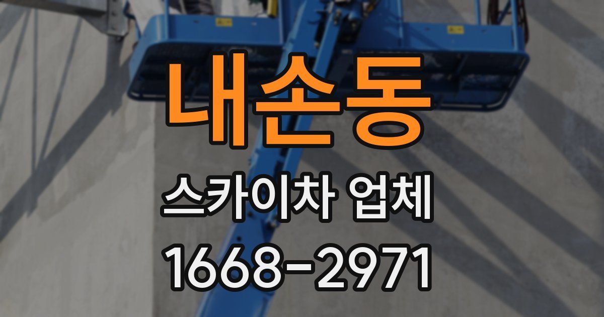 내손동 스카이차 업체