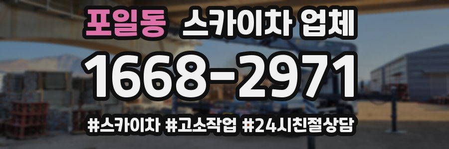 포일동 스카이차 업체