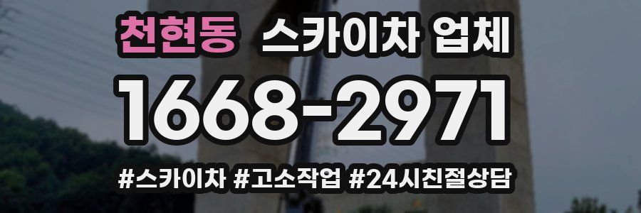 천현동 스카이차 업체