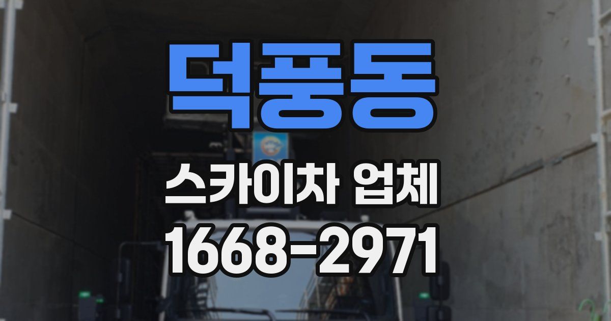 덕풍동 스카이차 업체