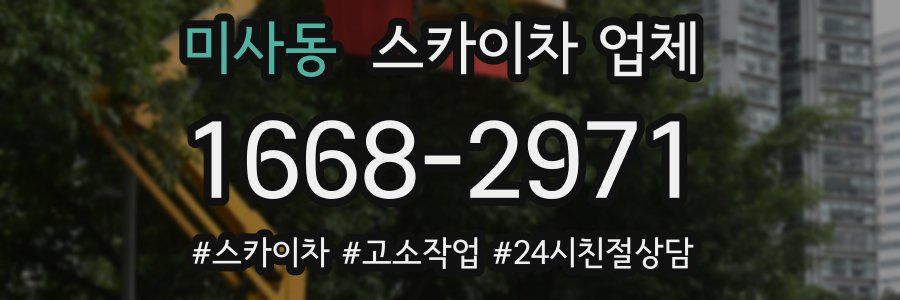 미사동 스카이차 업체