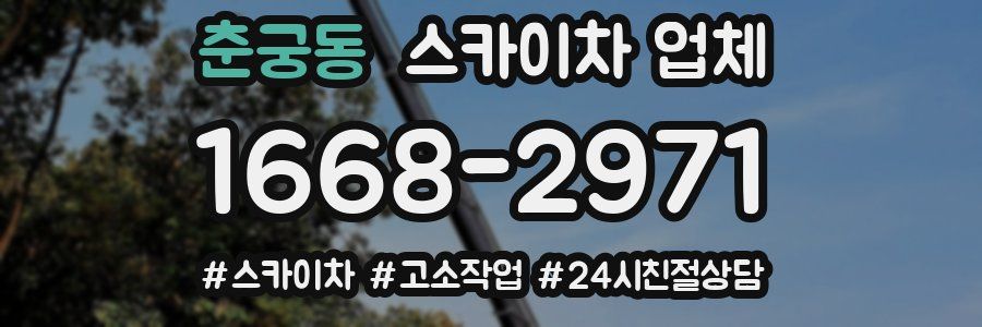 춘궁동 스카이차 업체
