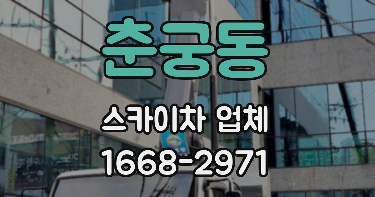 춘궁동 스카이차 업체
