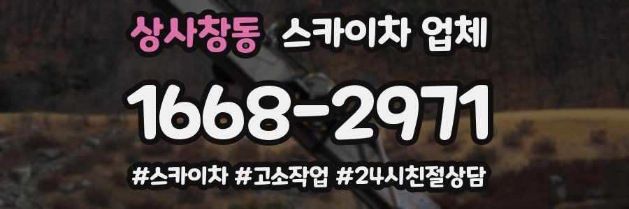 상사창동 스카이차 업체