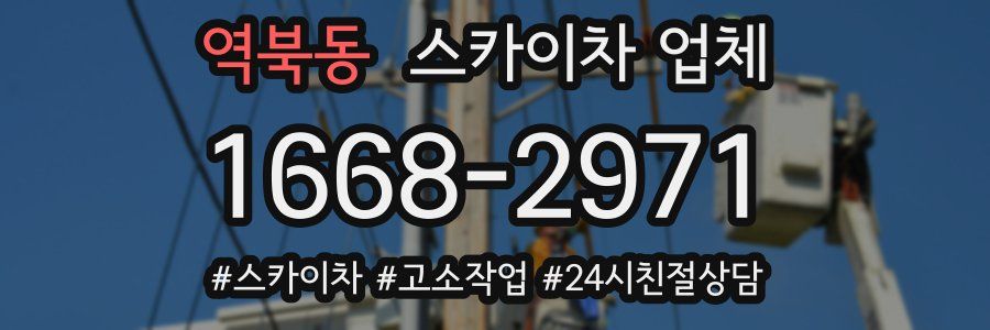 역북동 스카이차 업체