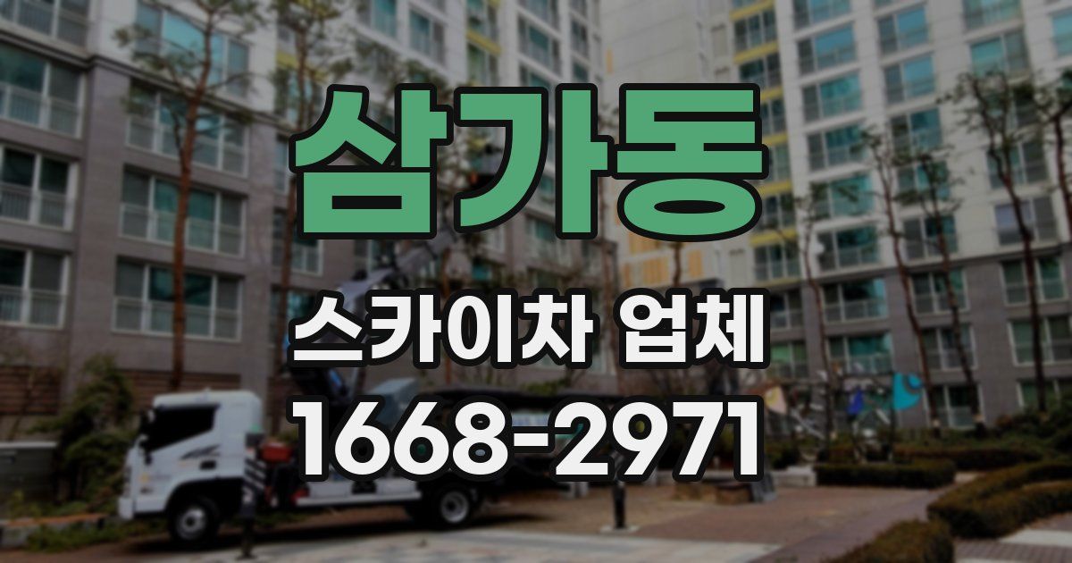 삼가동 스카이차 업체