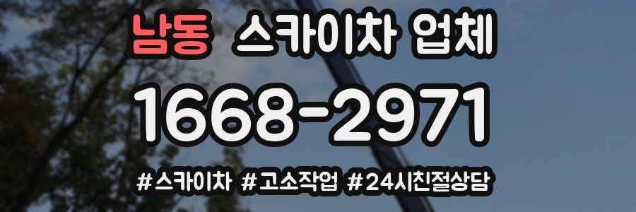 남동 스카이차 업체