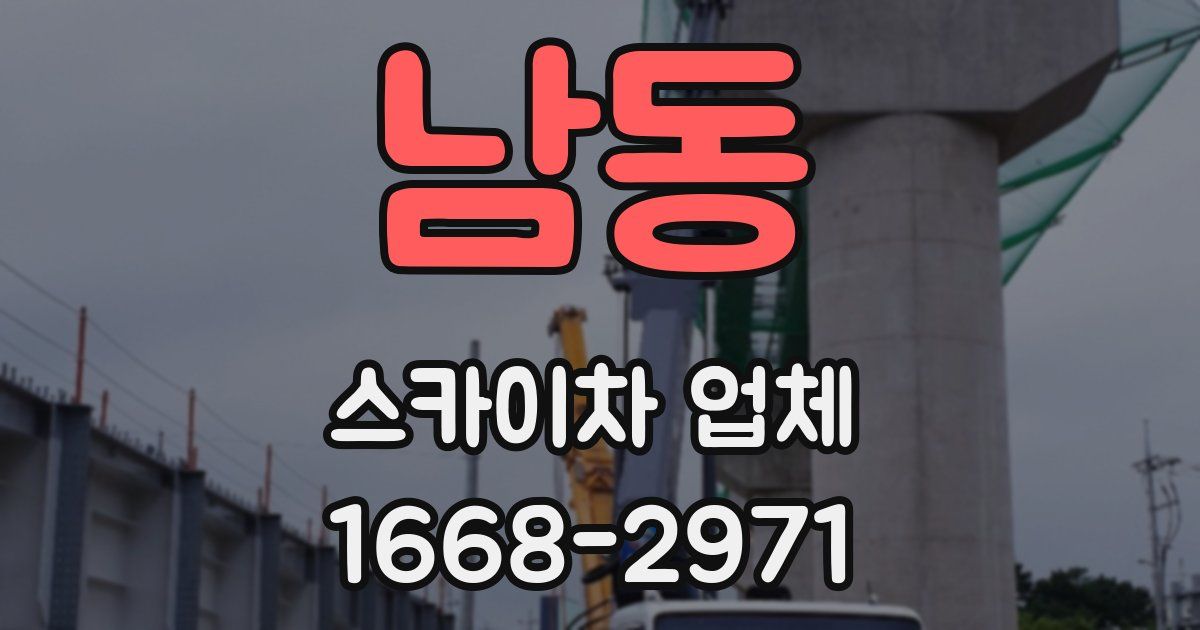 남동 스카이차 업체