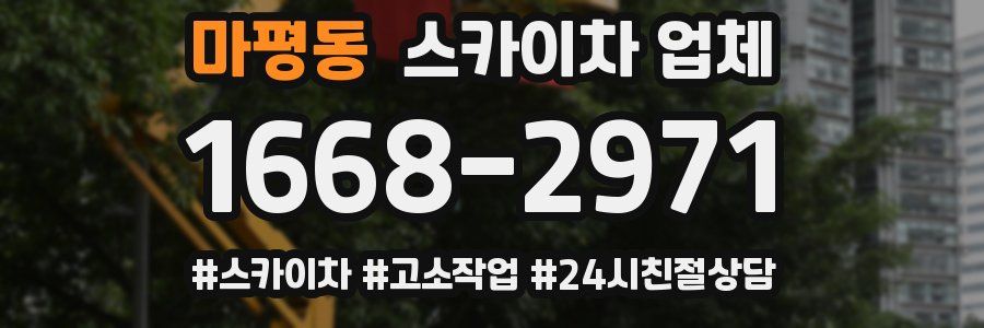 마평동 스카이차 업체