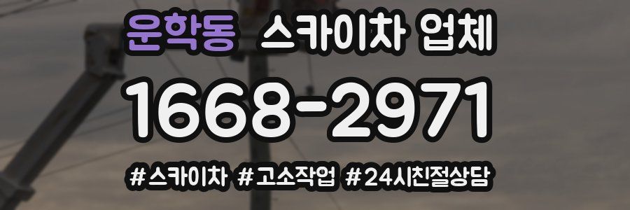 운학동 스카이차 업체