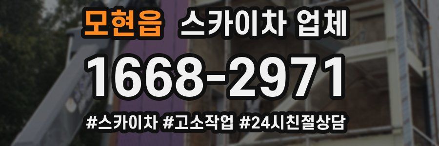 모현읍 스카이차 업체