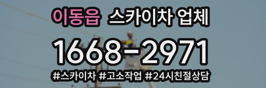이동읍 스카이차 업체