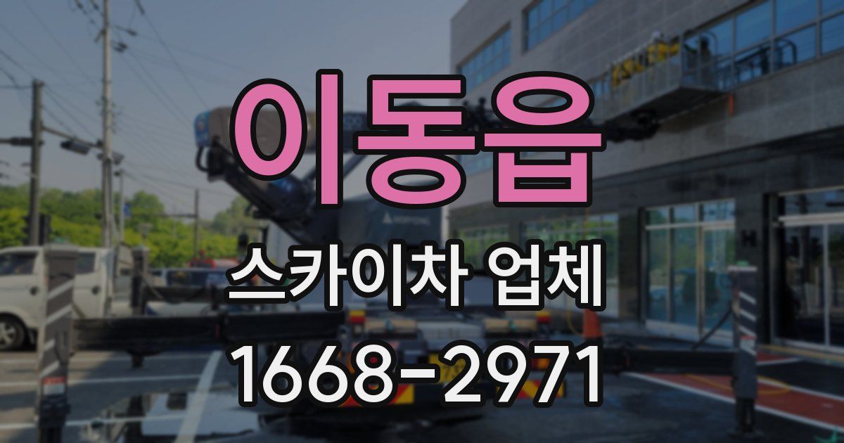 이동읍 스카이차 업체