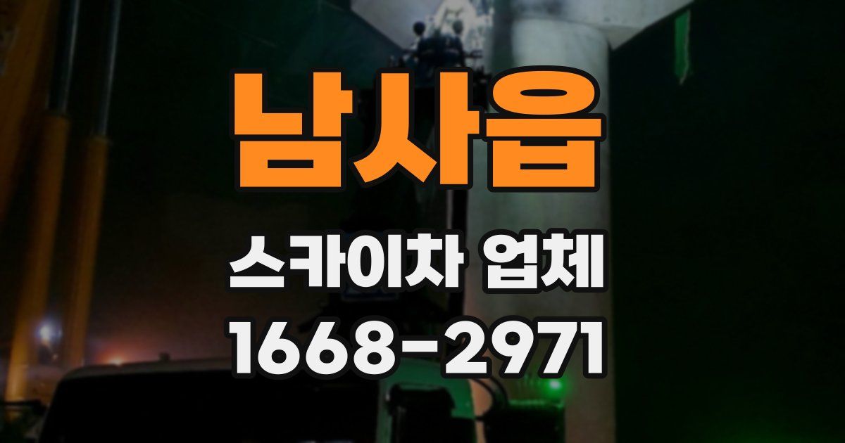 남사읍 스카이차 업체