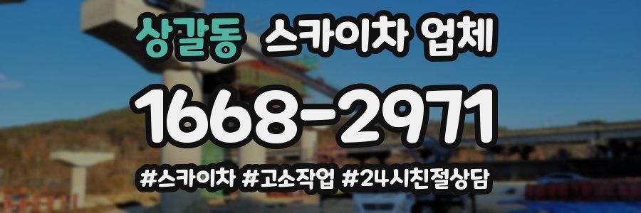 상갈동 스카이차 업체
