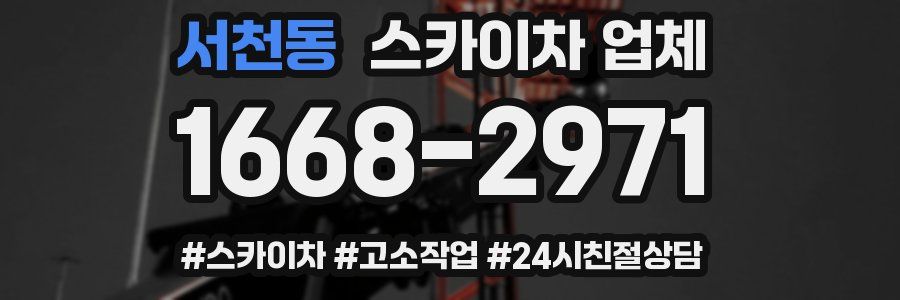 서천동 스카이차 업체