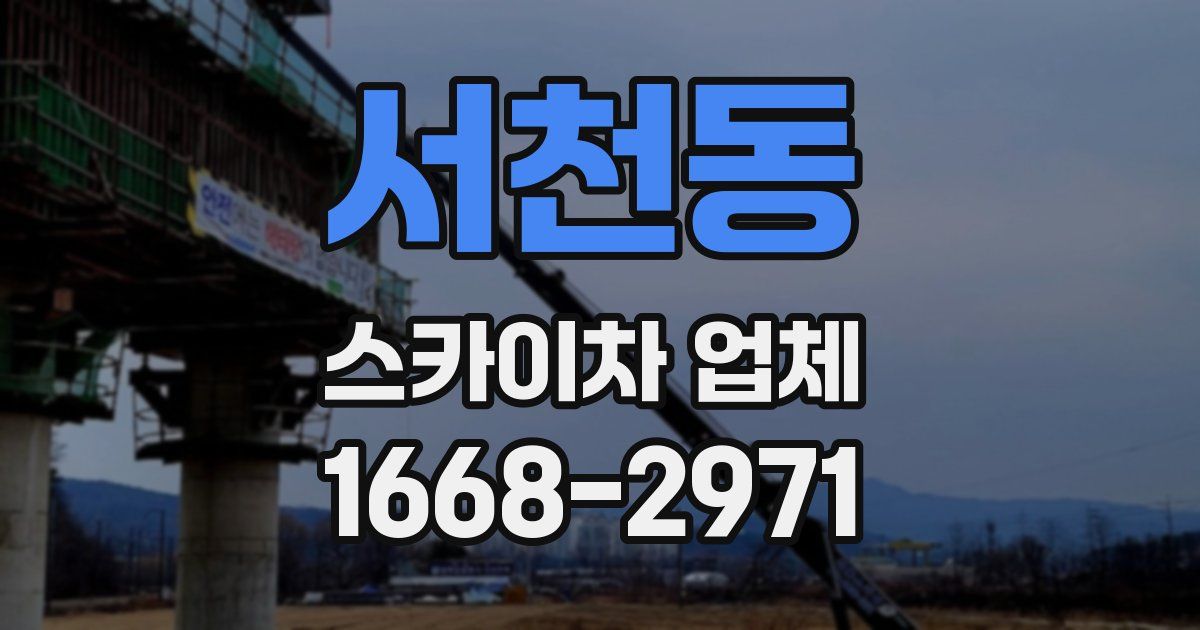 서천동 스카이차 업체