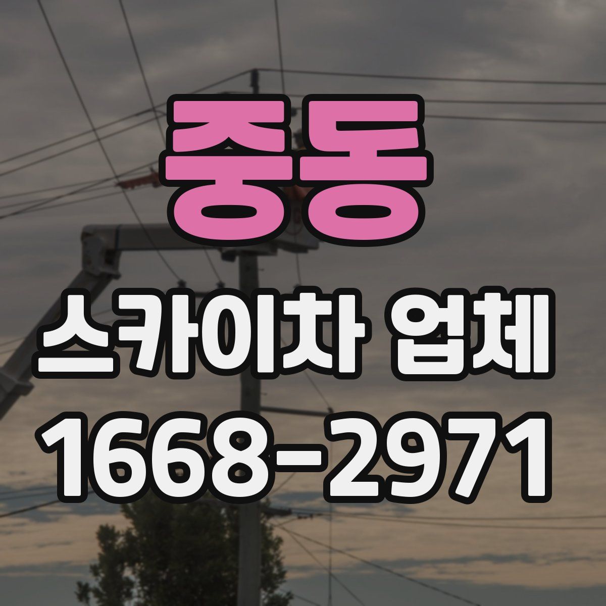 중동 스카이차 업체