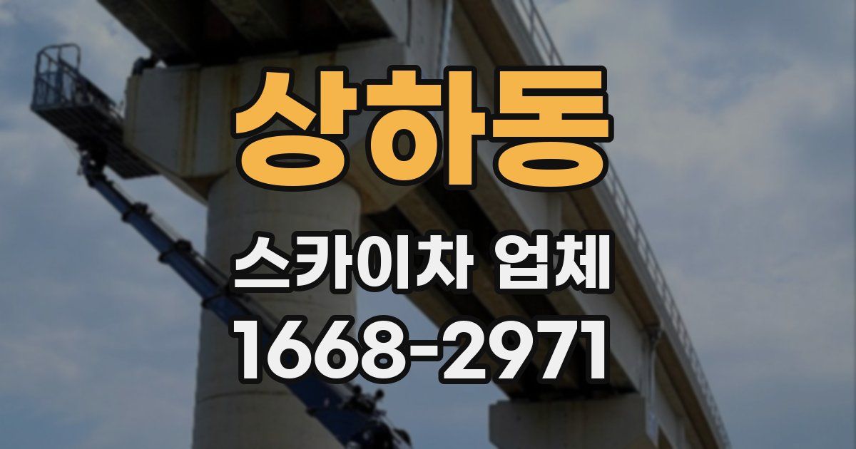 상하동 스카이차 업체