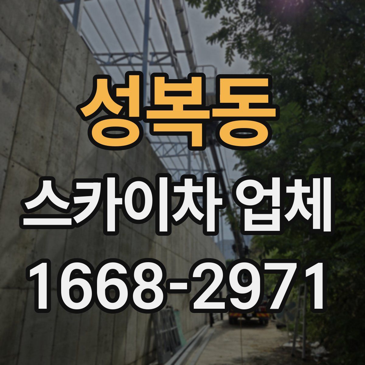 성복동 스카이차 업체