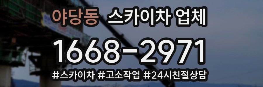 야당동 스카이차 업체