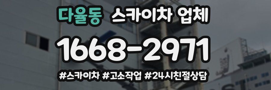 다율동 스카이차 업체