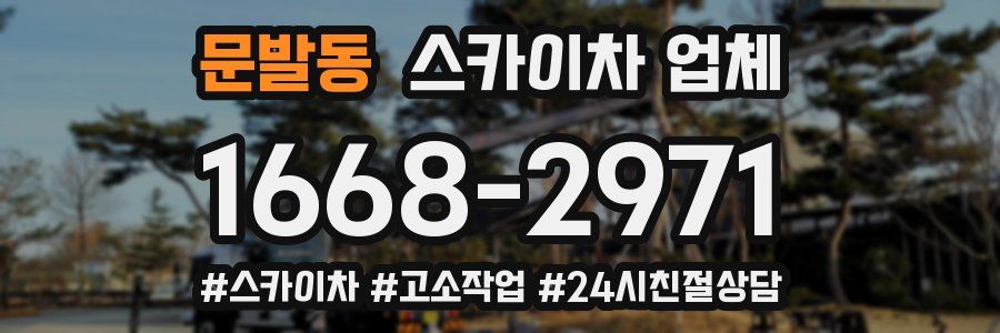문발동 스카이차 업체