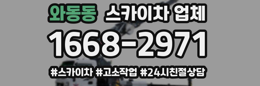 와동동 스카이차 업체