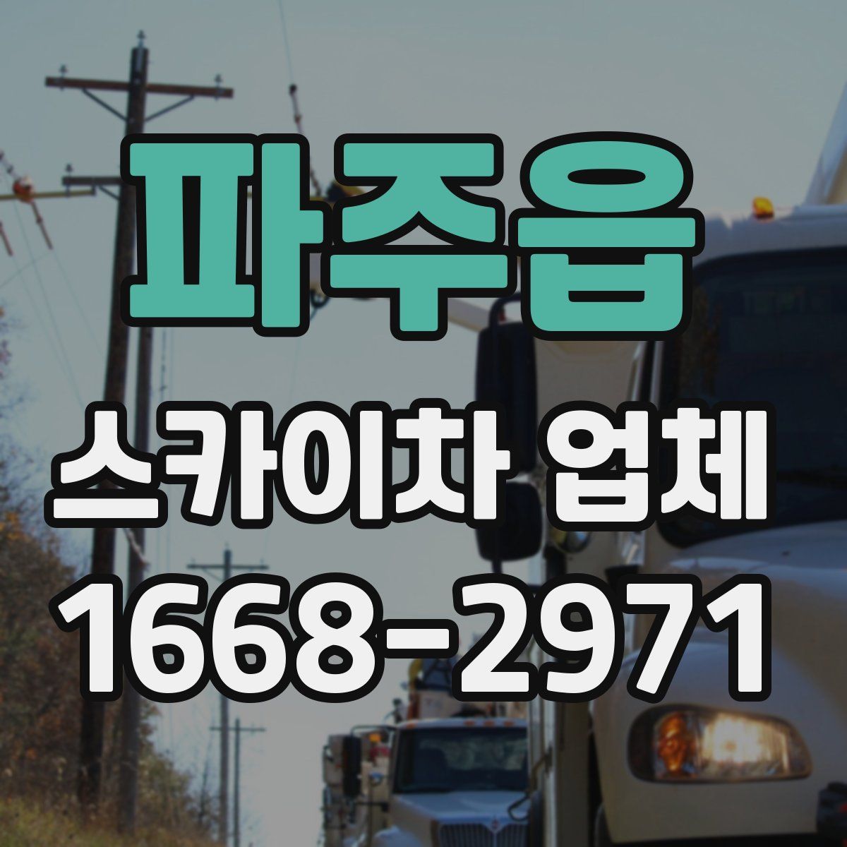 파주읍 스카이차 업체