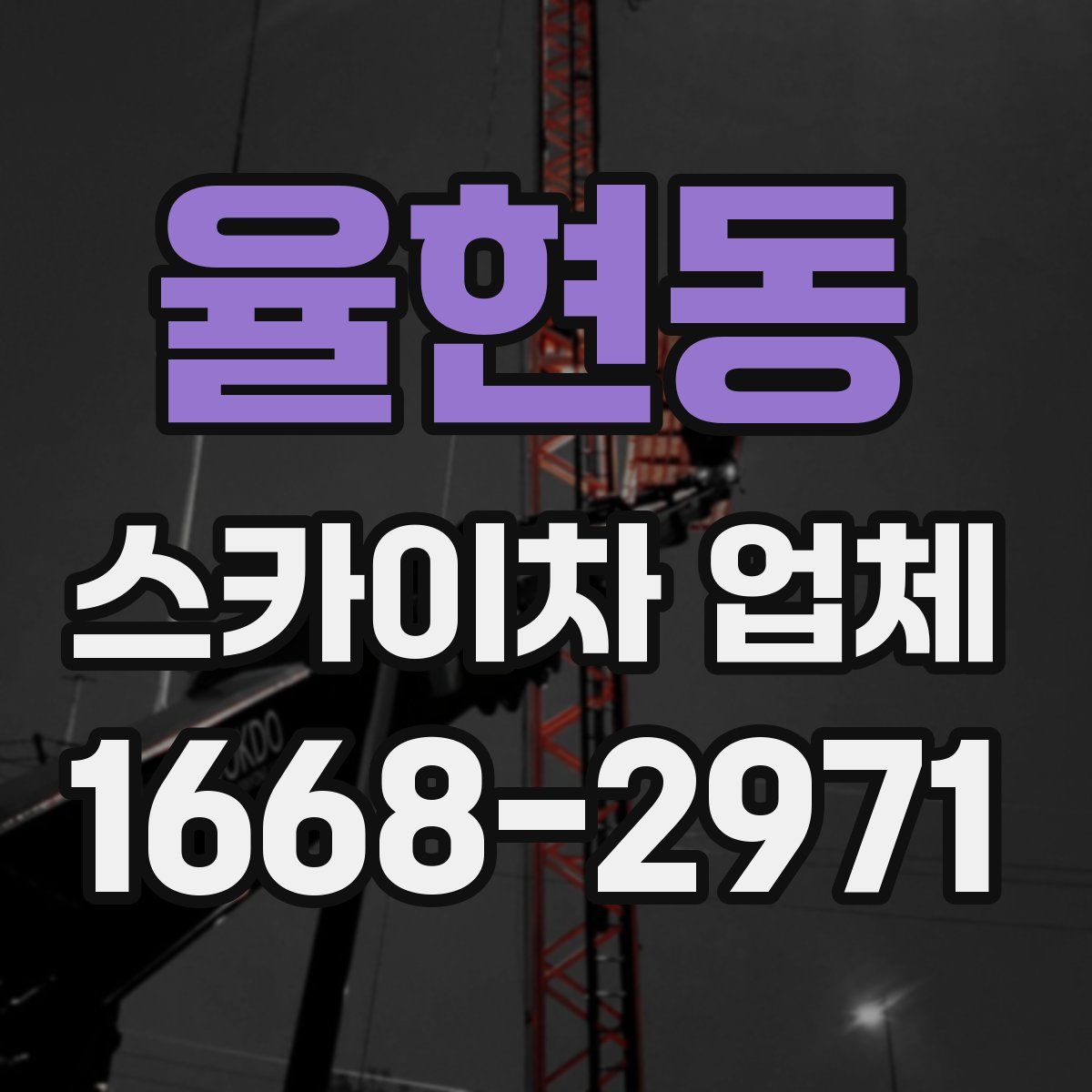 율현동 스카이차 업체