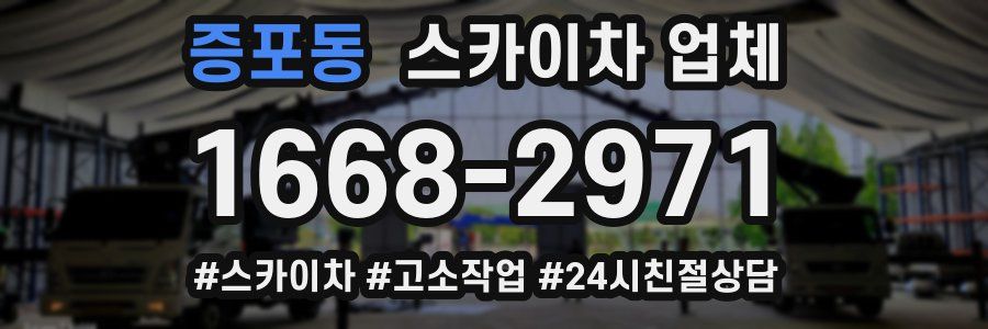 증포동 스카이차 업체