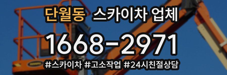 단월동 스카이차 업체