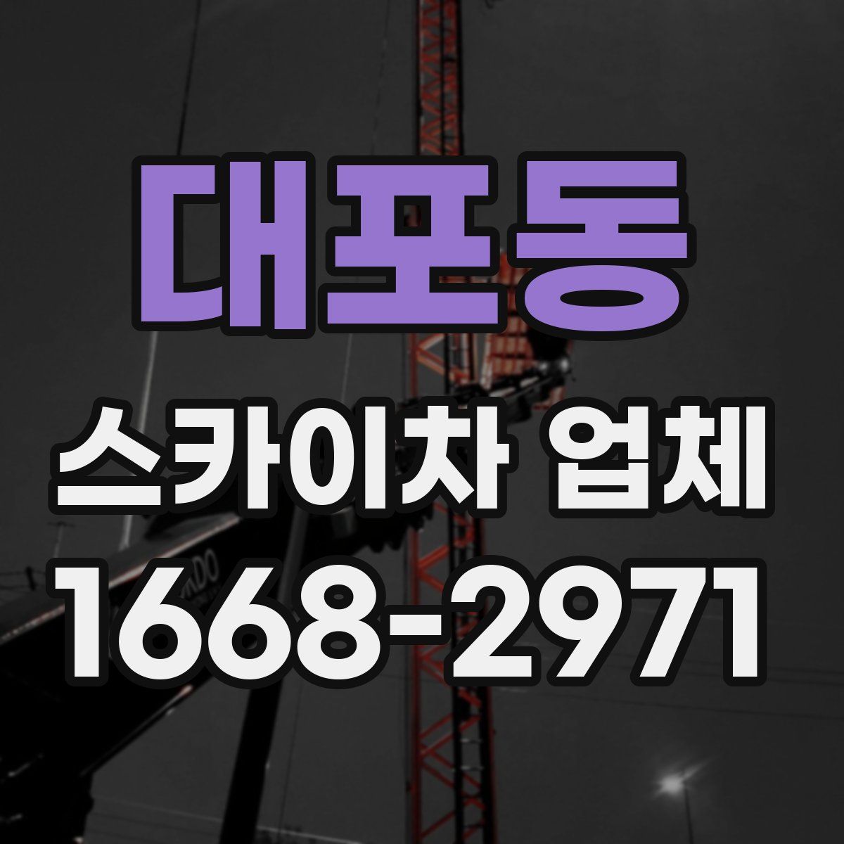 대포동 스카이차 업체