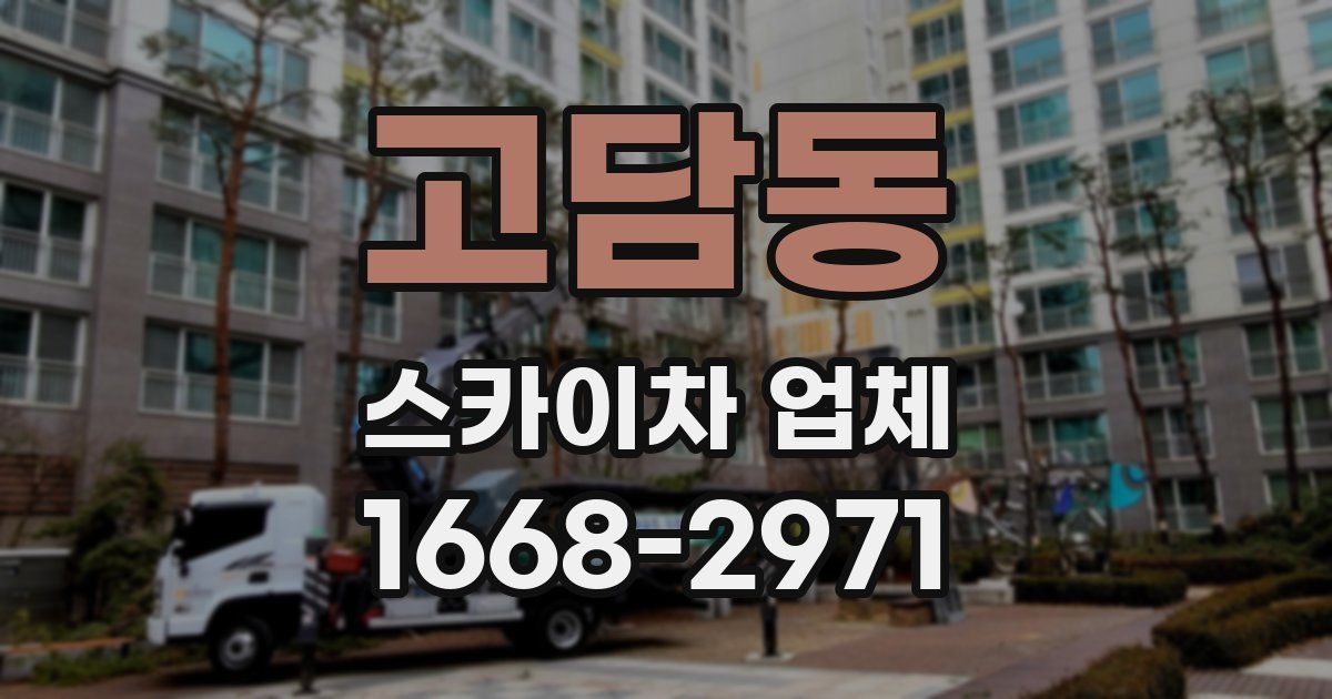 고담동 스카이차 업체