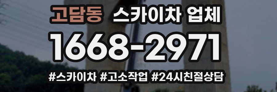 고담동 스카이차 업체