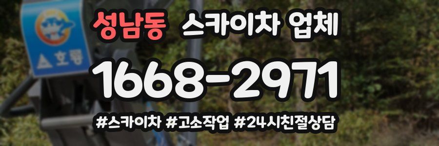 성남동 스카이차 업체