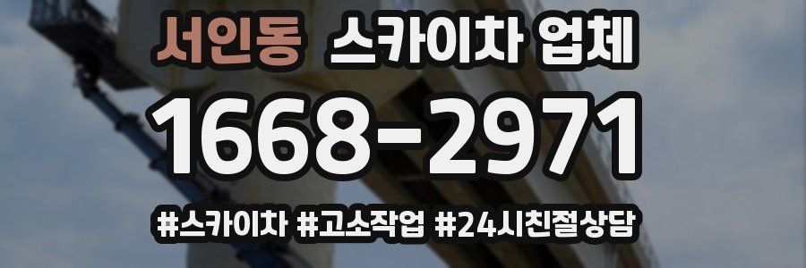 서인동 스카이차 업체