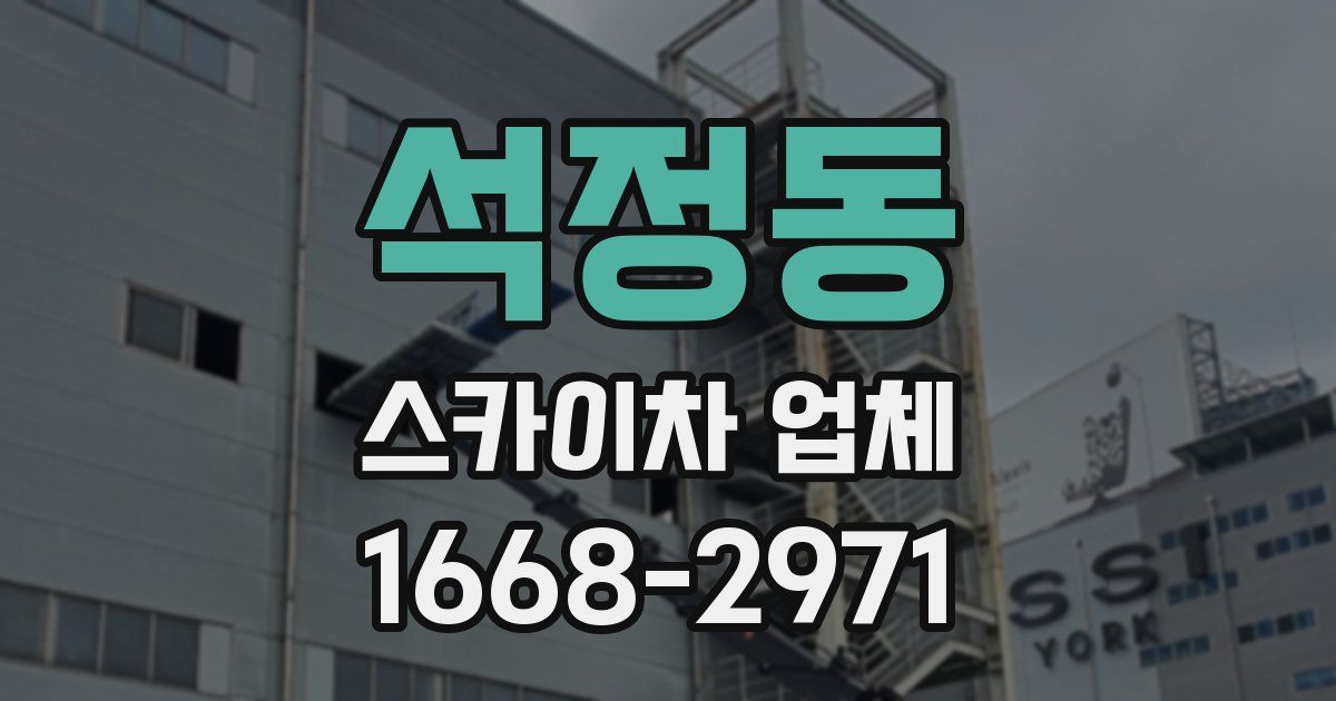 석정동 스카이차 업체