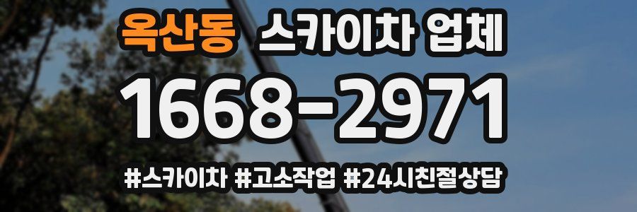 옥산동 스카이차 업체