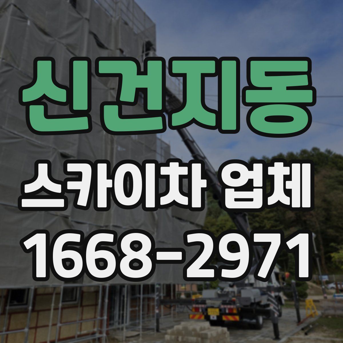 신건지동 스카이차 업체