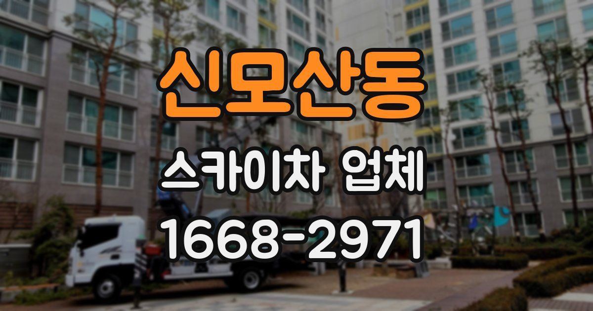 신모산동 스카이차 업체