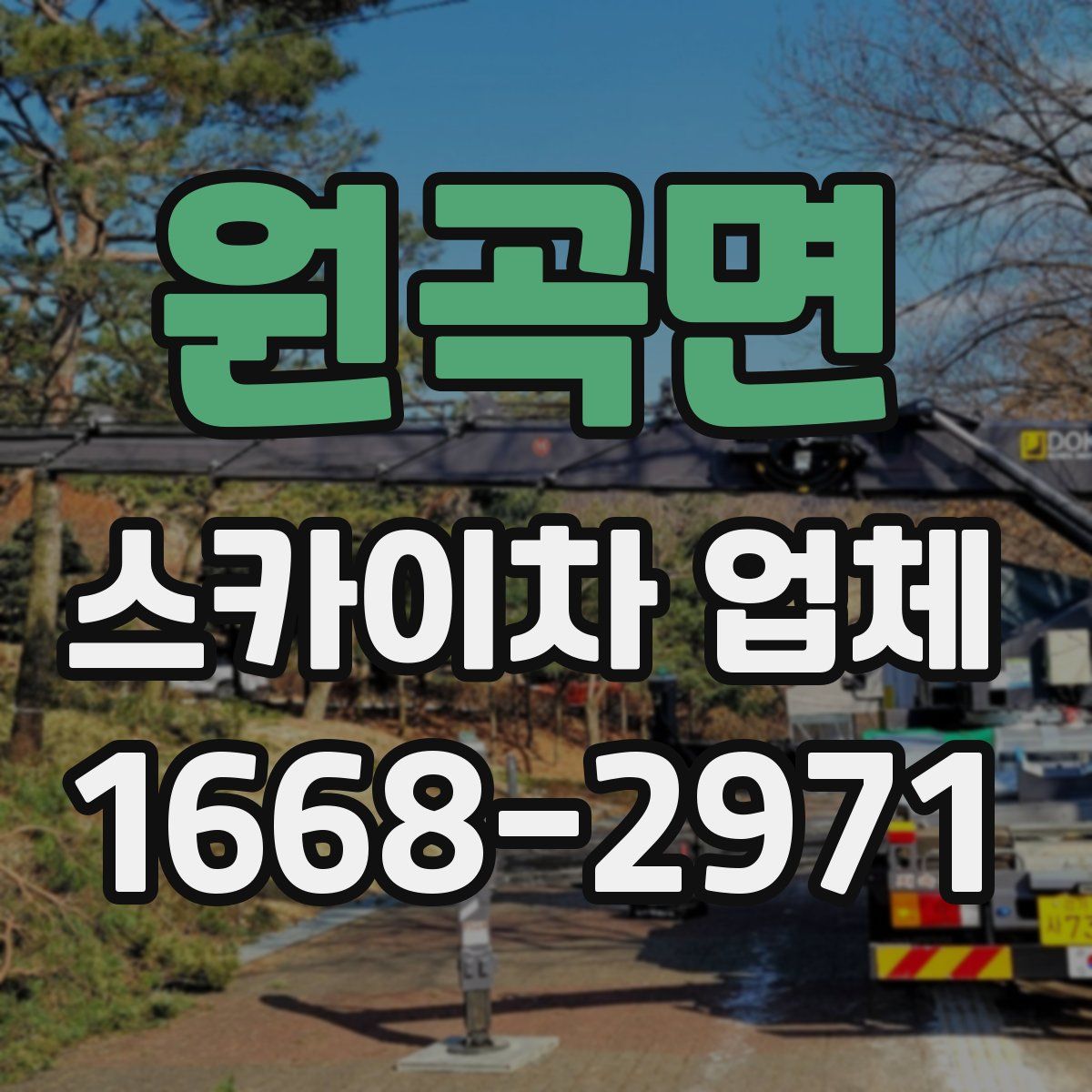 원곡면 스카이차 업체