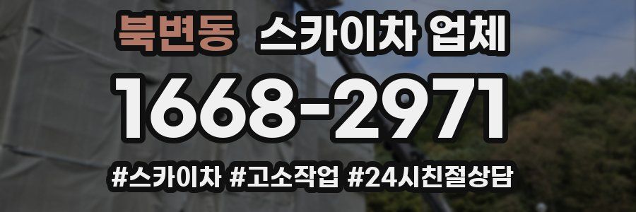 북변동 스카이차 업체